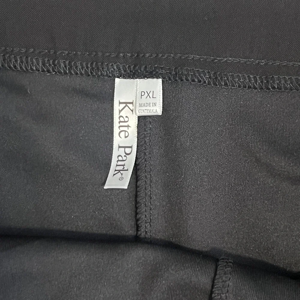 Kate Park Black Skort Womens PXL Stretch Mini Skirt Built-in Shorts & Pockets